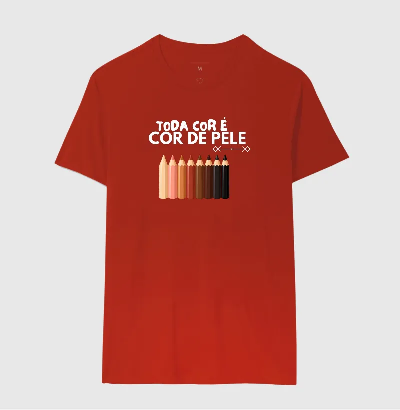 Camiseta Toda Cor é Cor de Pele — Lápis - Imagem 13