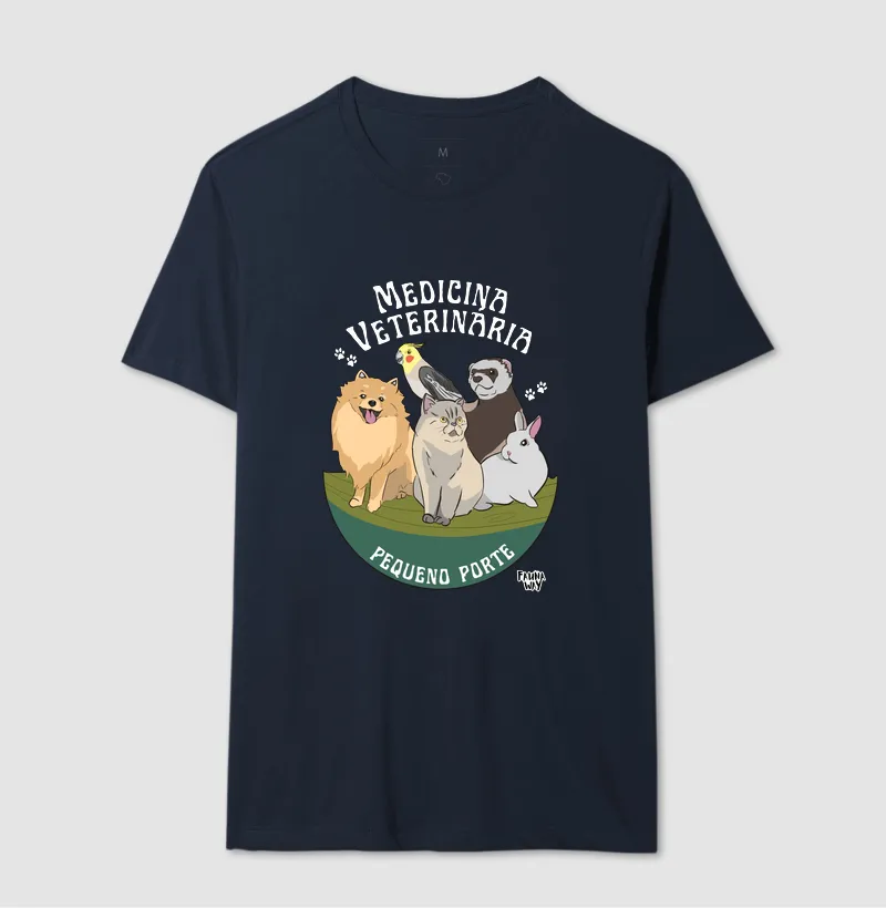 Camiseta Medicina Veterinária Pequeno Porte Pets Animais Algodão - Fauna Way - Imagem 6