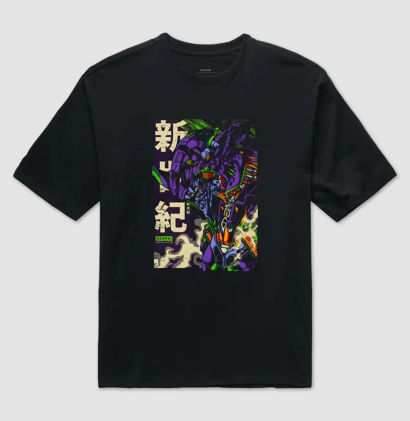Camiseta Oversized Ryuzen — Neon Mecha