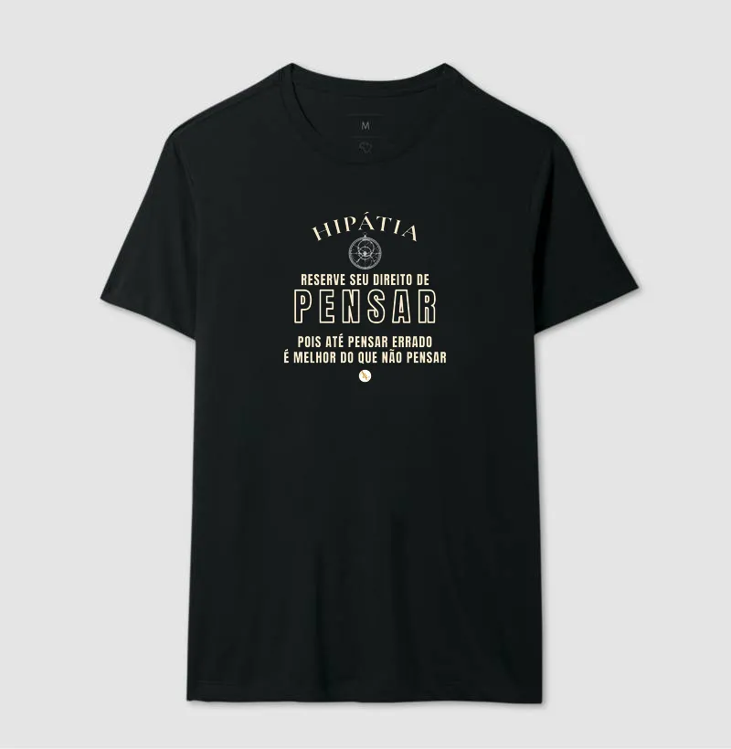 Camiseta Tipográfica Hipátia | Direito de Pensar - Imagem 5