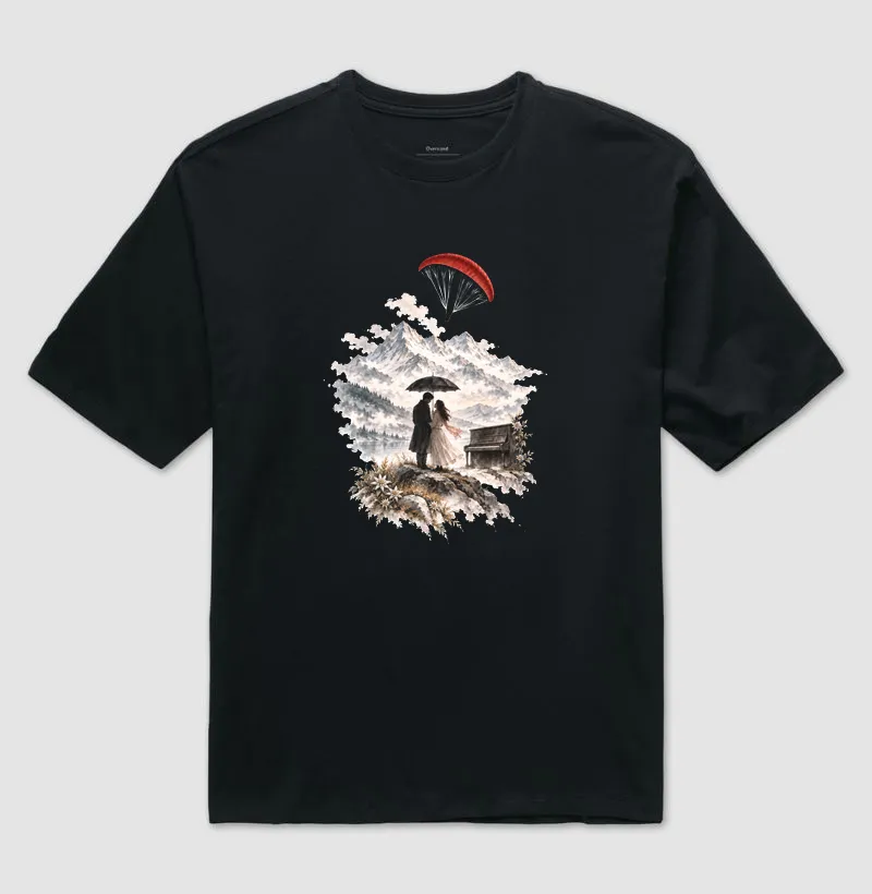 Camiseta Oversized - Piano, parapente e Suiça - 3 - Imagem 2