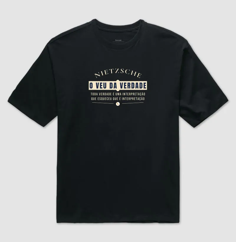 Camiseta Filosófica Nietzsche | Estampa O Véu da Verdade - Imagem 4
