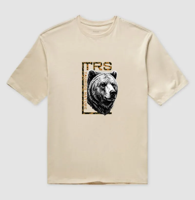 CAMISETA OVERSIZED TAURIDS TRS NATURE URSO PARDO