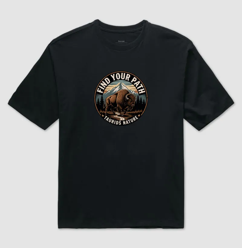CAMISETA OVERSIZED TAURIDS FIND YOUR PATH 