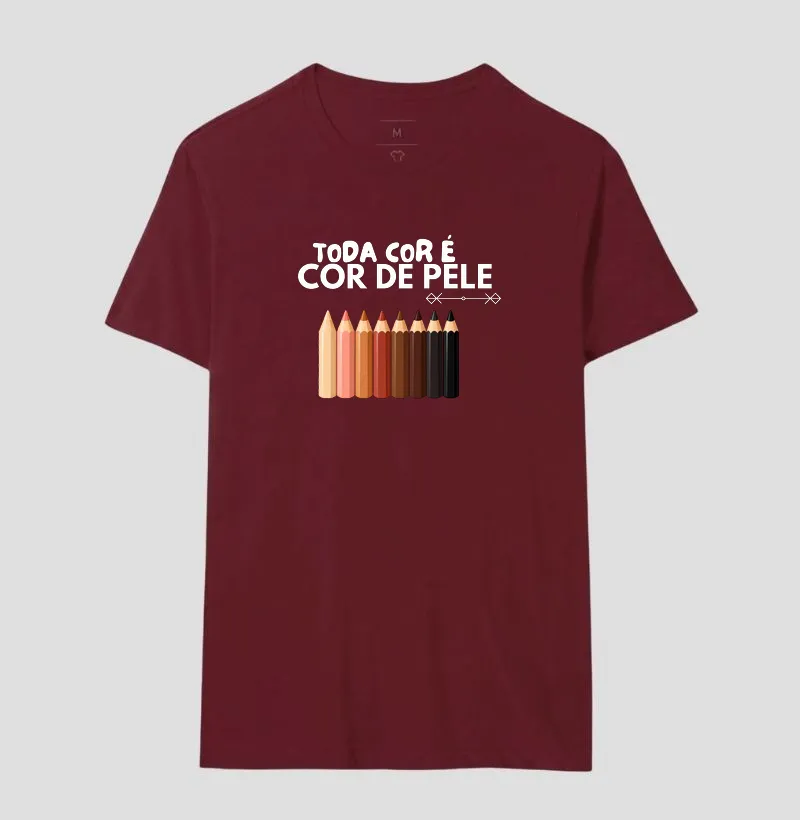Camiseta Toda Cor é Cor de Pele — Lápis - Imagem 21