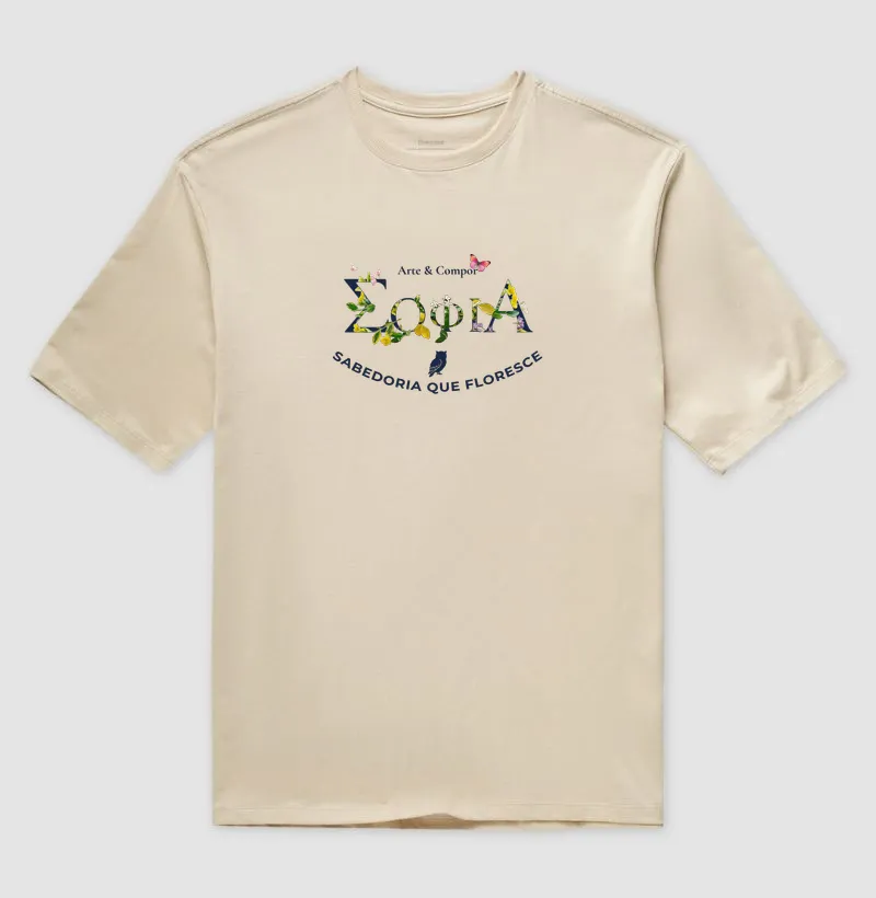 Camiseta SABEDORIA FLORESCENTE | Coleção Autoral Arte & Compor - Imagem 6
