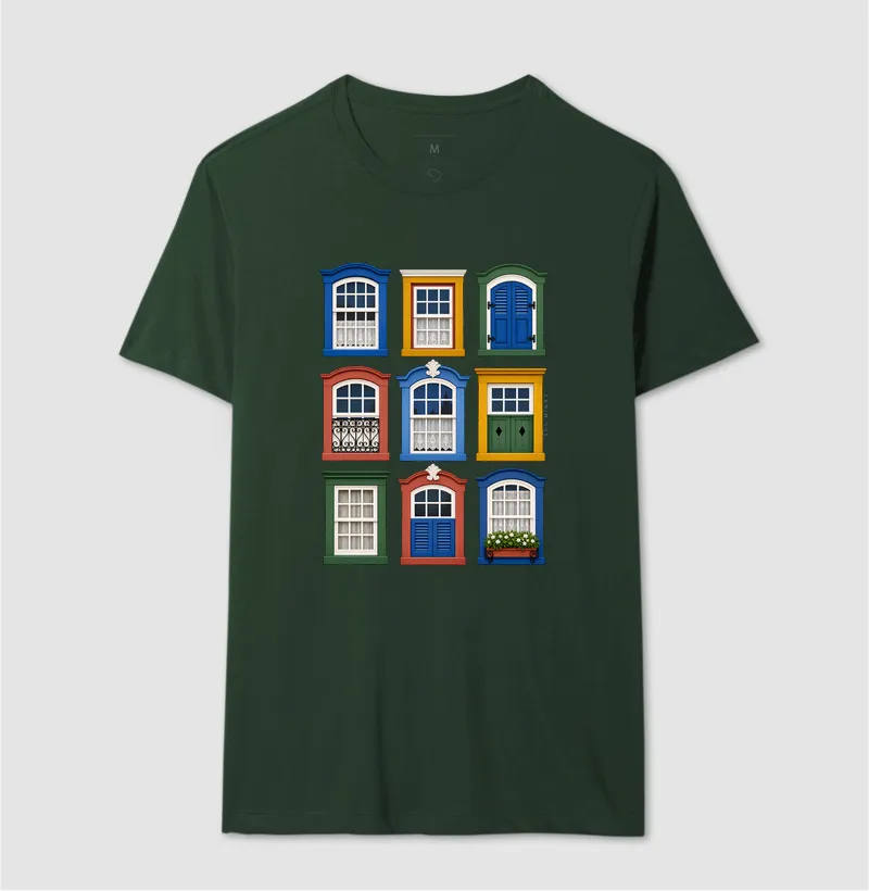 Camiseta Janelas de Minas | Arquitetura Colonial | Charme das Gerais - Imagem 10