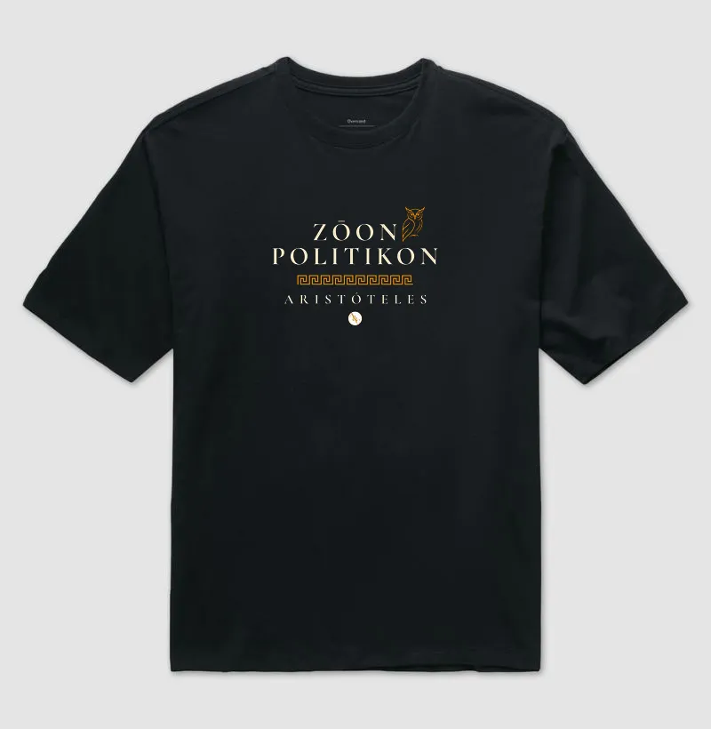 CAMISETA TIPOGRÁFICA ZŌON POLITIKON - ARISTÓTELES