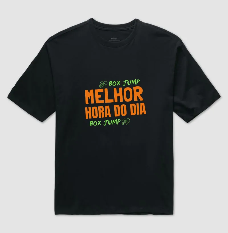 Melhor Hora do Dia Camiseta Oversized Preta
