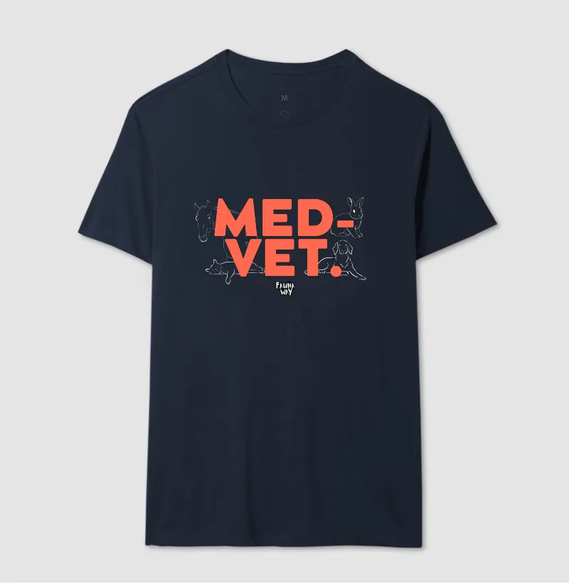 Camiseta MED-VET Medicina Veterinária Profissão Algodão - Fauna Way - Imagem 6