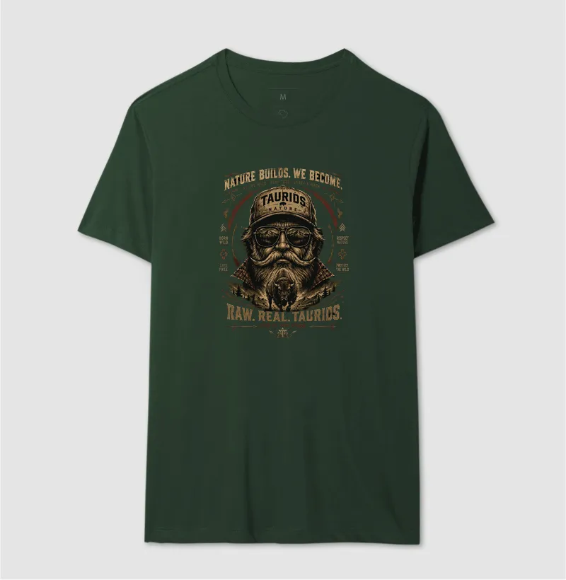 CAMISETA TAURIDS NATURE BUILDS WE BECOME  - Imagem 8