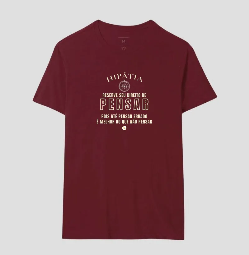 Camiseta Tipográfica Hipátia | Direito de Pensar - Imagem 21