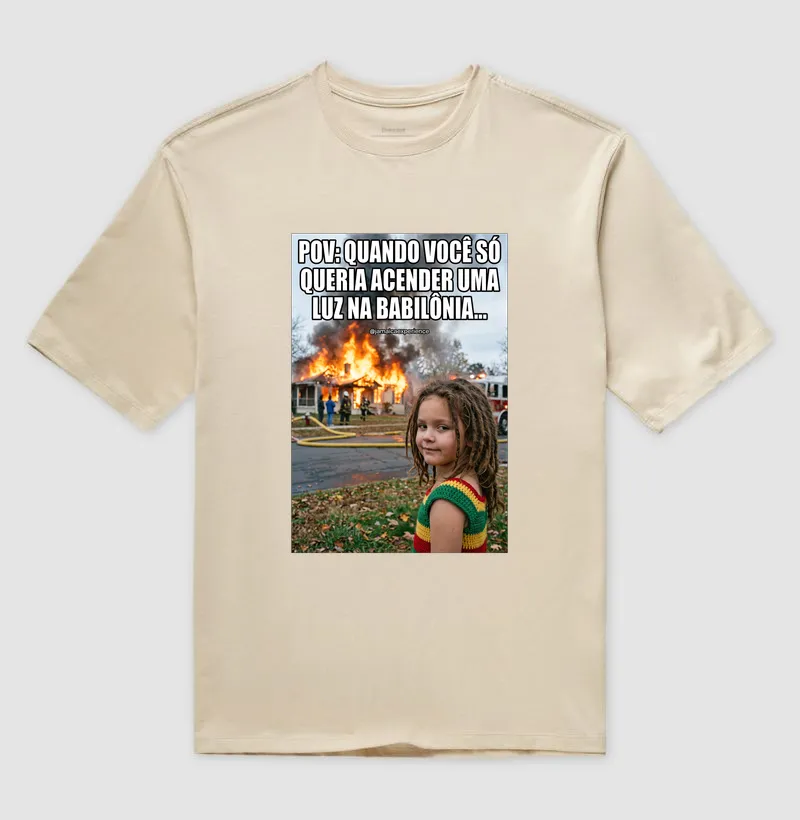 Fogo na Babylon - Camiseta Oversized