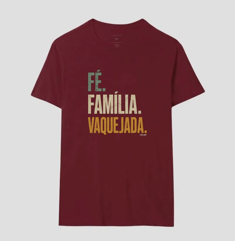 Camisa Algodão - Fé. Família. Vaquejada. - Imagem 13