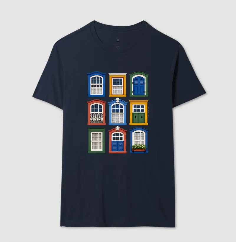 Camiseta Janelas de Minas | Arquitetura Colonial | Charme das Gerais - Imagem 8