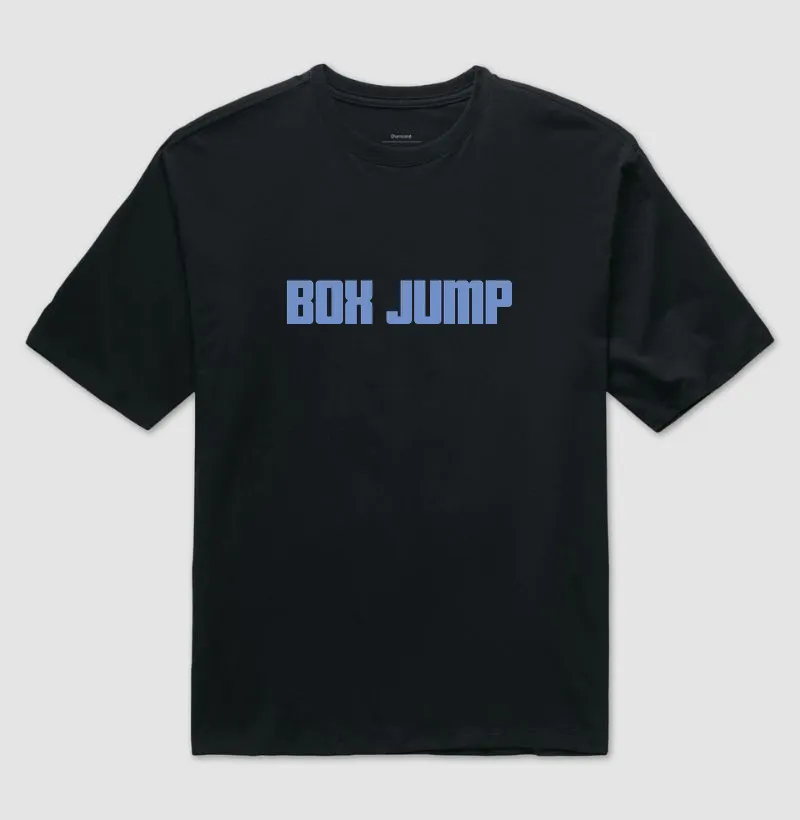 Camiseta Oversized Box Jump - azul