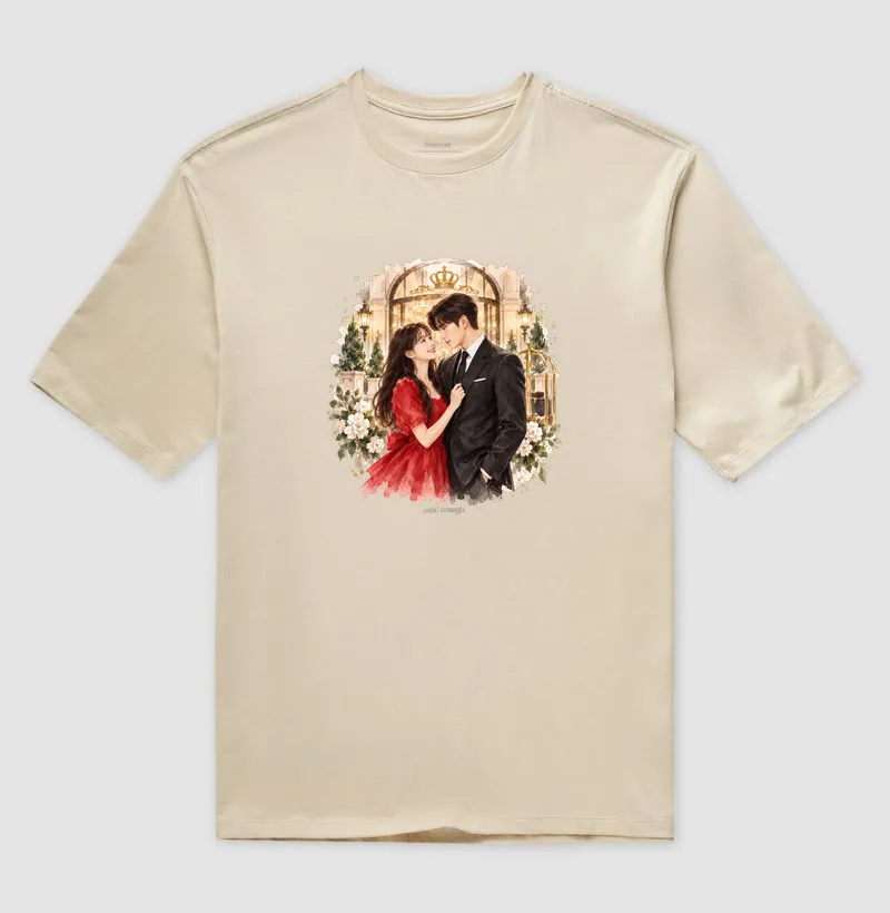 Camiseta Oversized Sorriso e Destino