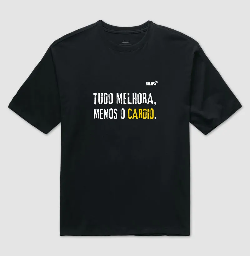 Camiseta Oversized Preta Tudo Melhora