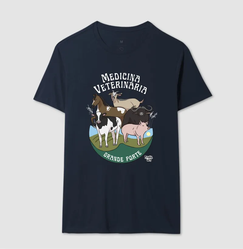 Camiseta Medicina Veterinária Grande Porte Animais do Campo Algodão - Fauna Way - Imagem 6