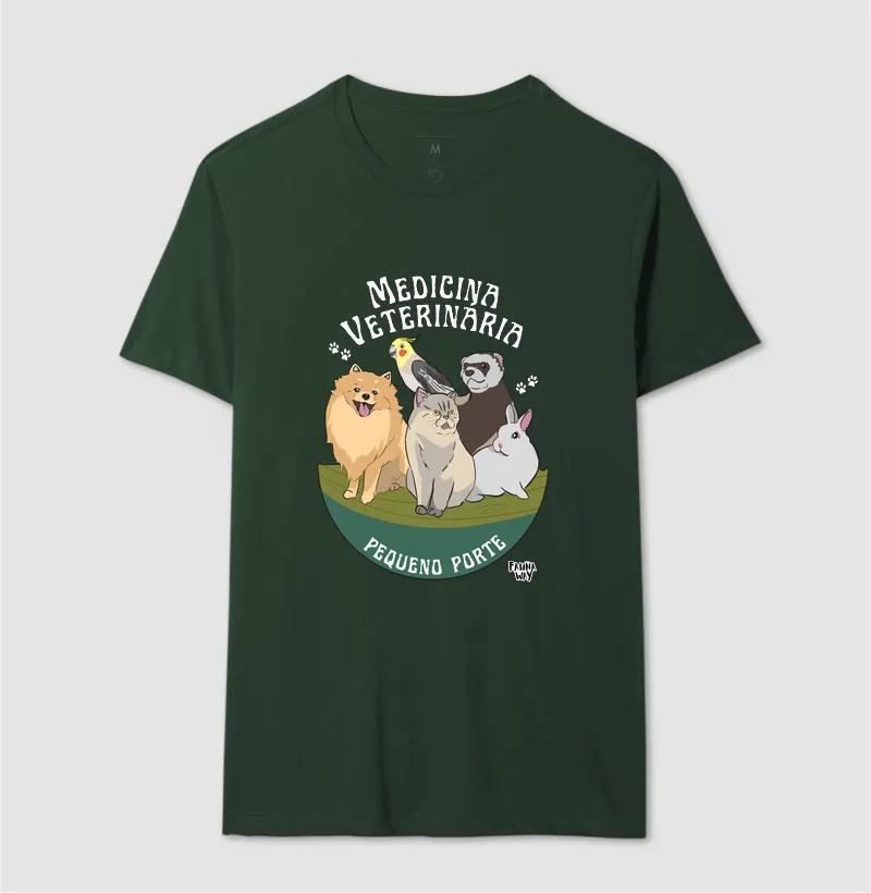 Camiseta Medicina Veterinária Pequeno Porte Pets Animais Algodão - Fauna Way - Imagem 12