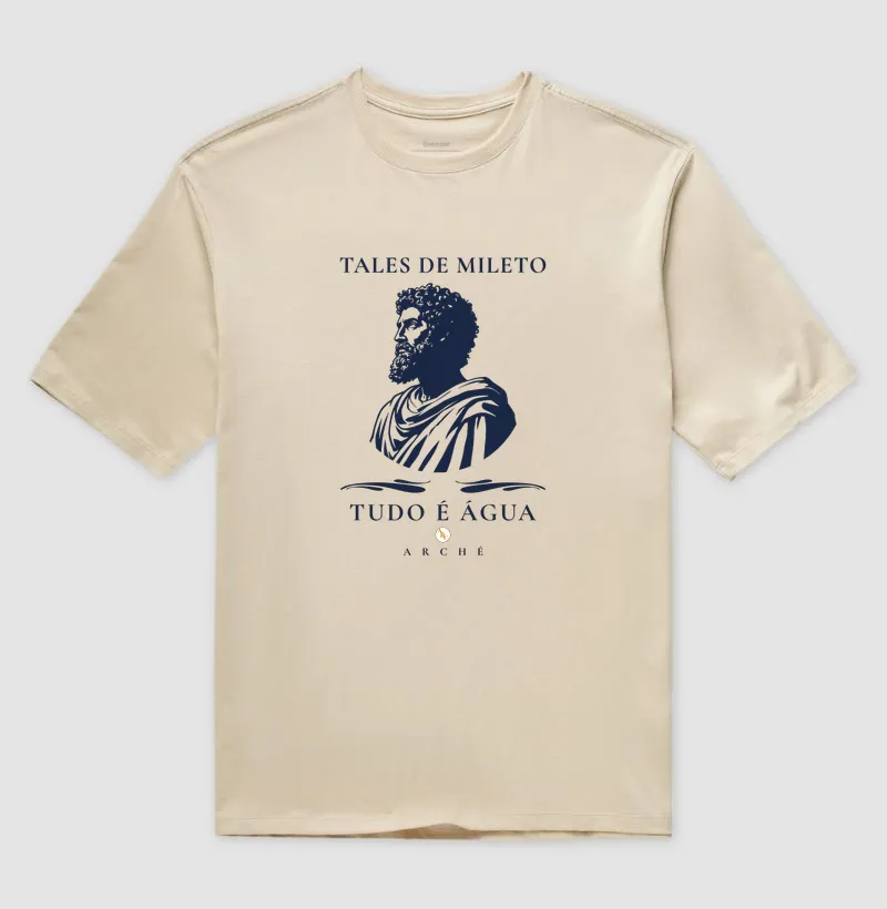 CAMISETA O PRINCÍPIO DAS COISAS - TALES DE MILETO - FILOSOFIA - Imagem 3
