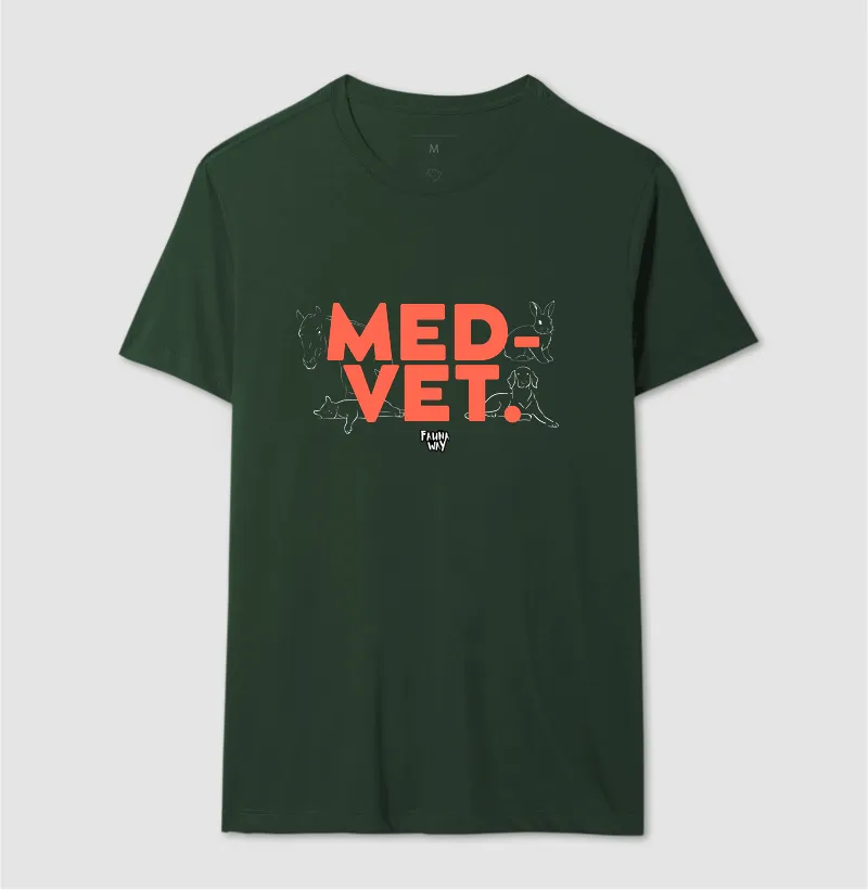 Camiseta MED-VET Medicina Veterinária Profissão Algodão - Fauna Way - Imagem 10