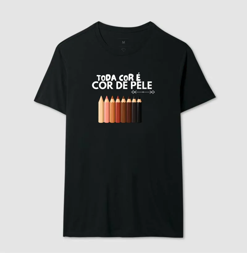 Camiseta Toda Cor é Cor de Pele — Lápis - Imagem 5