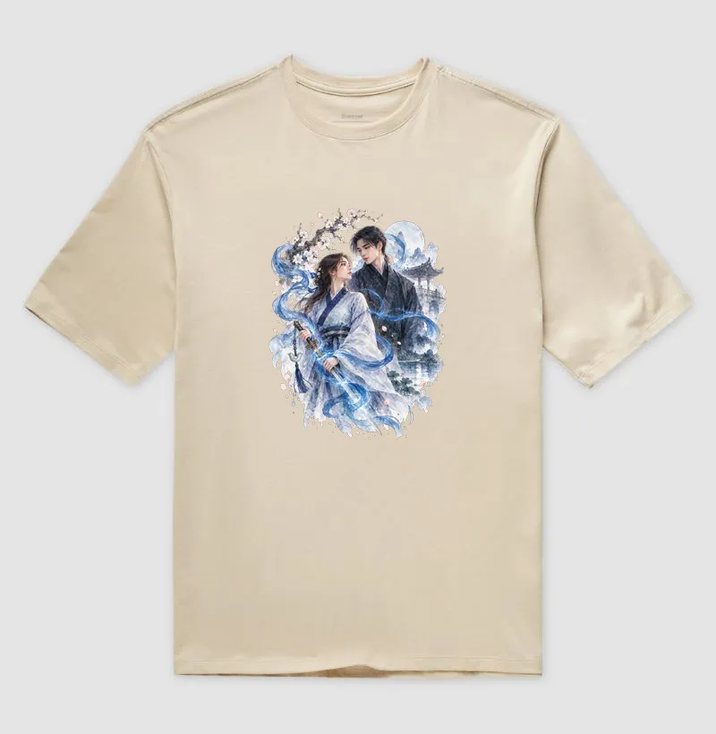 Camiseta Oversized -  Dorama Espírito Azul | Espada, Magia e Romance - Entre Almas e Destinos - Imagem 3