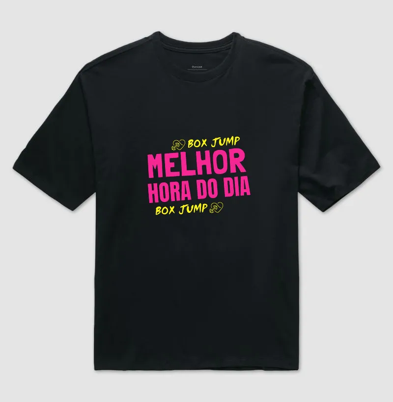 Box Jump Melhor hora do dia Camiseta Oversized 