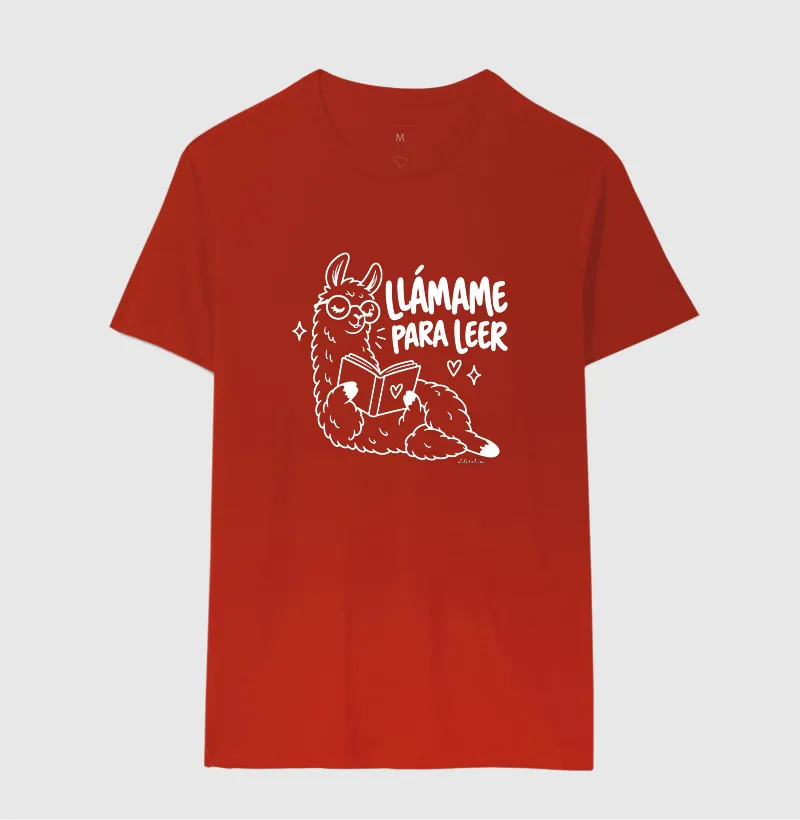 Camiseta Llámame para Leer — Lhama Leitora - Imagem 10