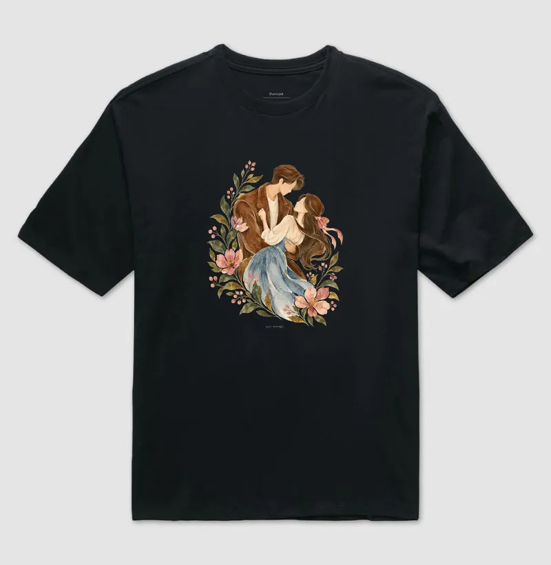 Camiseta Oversized Queda nos Braços - Cena de todo dorama | Camiseta Dorameira em Aquarela - Imagem 2