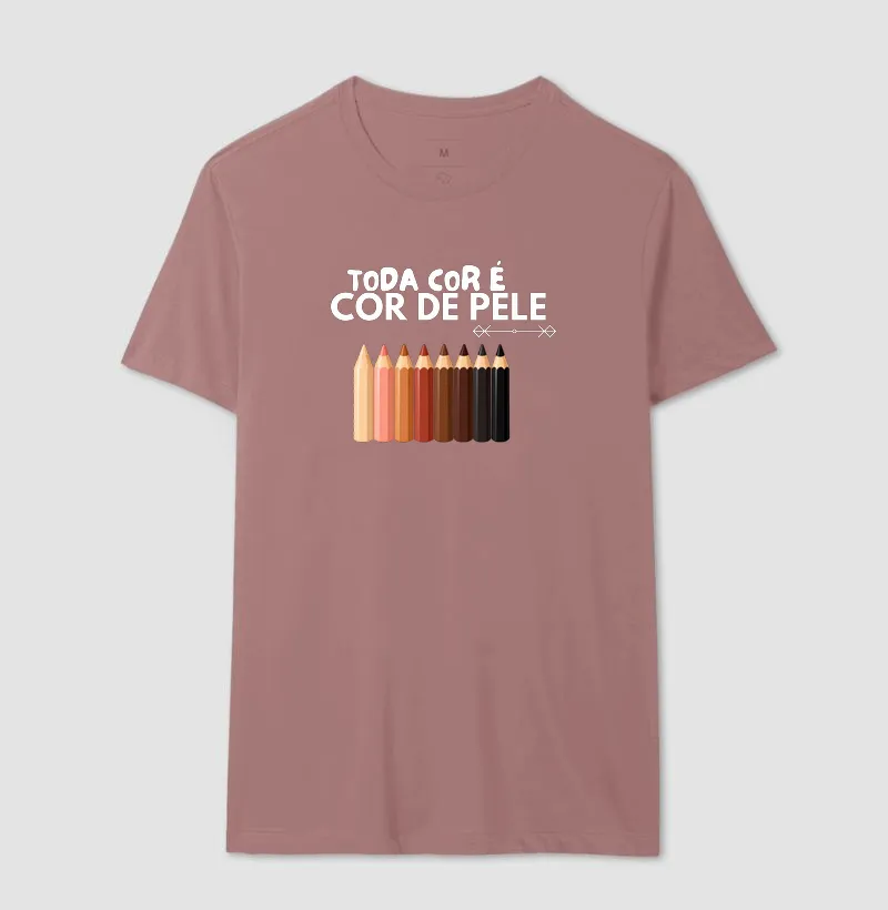 Camiseta Toda Cor é Cor de Pele — Lápis - Imagem 19