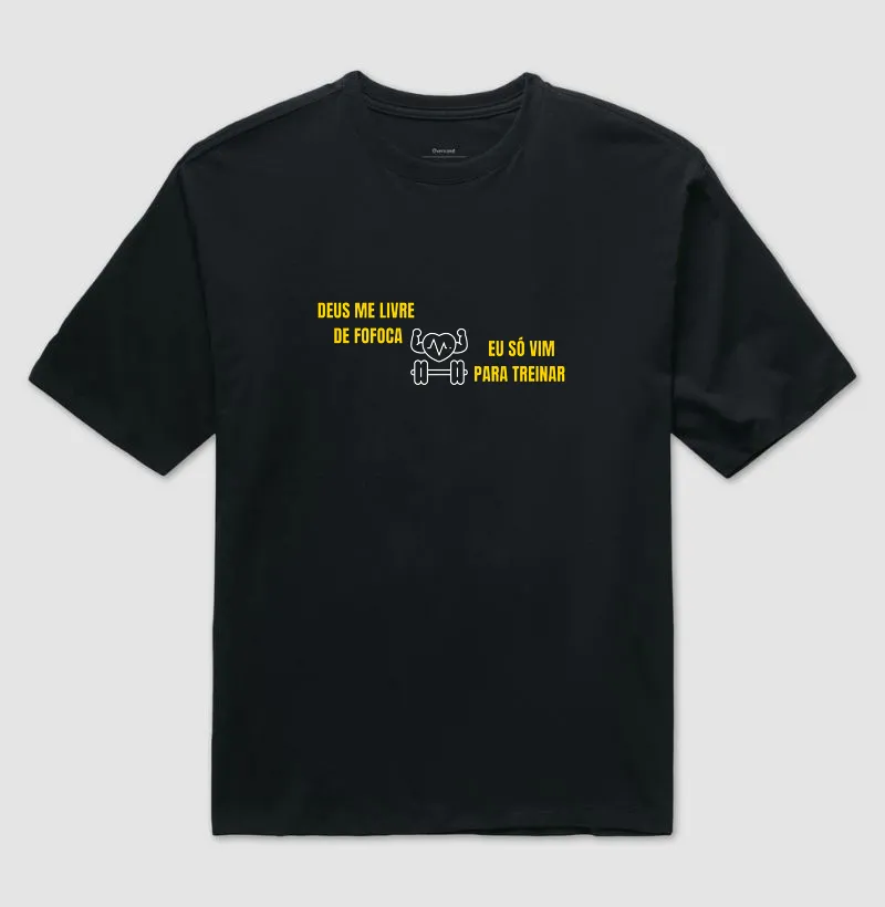 Camiseta Oversized Focado No Treino
