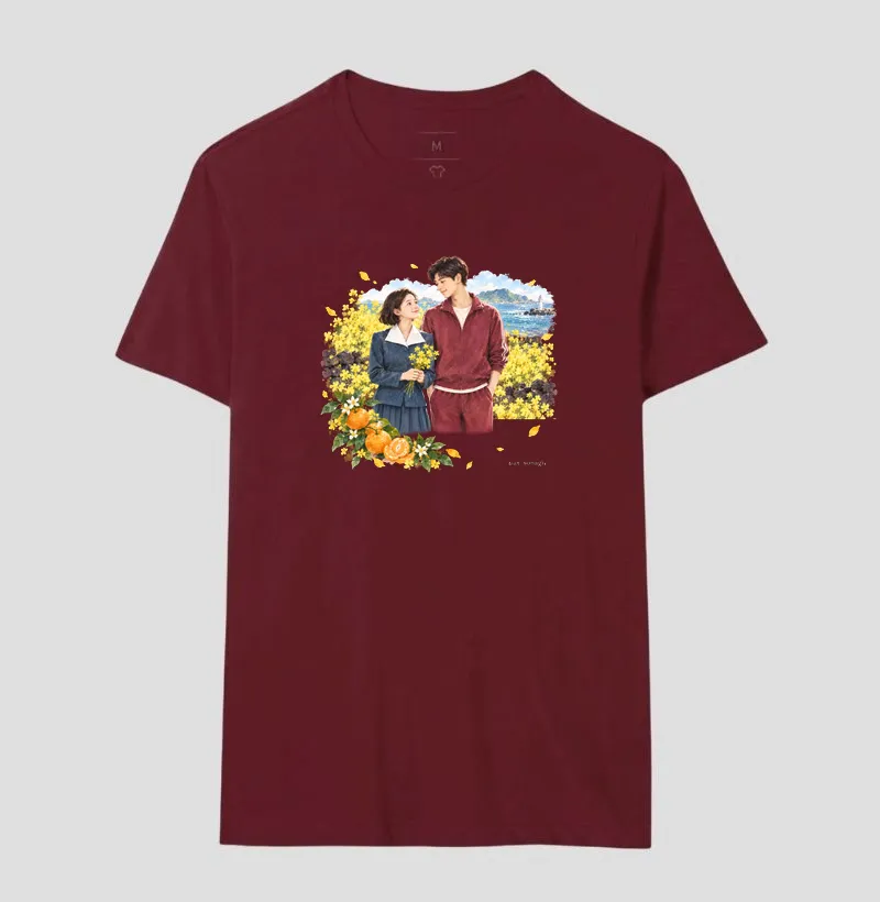 Camiseta Entre Tangerinas e Primaveras | Camiseta Dorama em Aquarela - Imagem 10