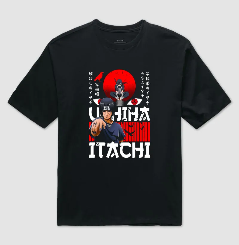 Camiseta Oversized - Uchiha Itachi