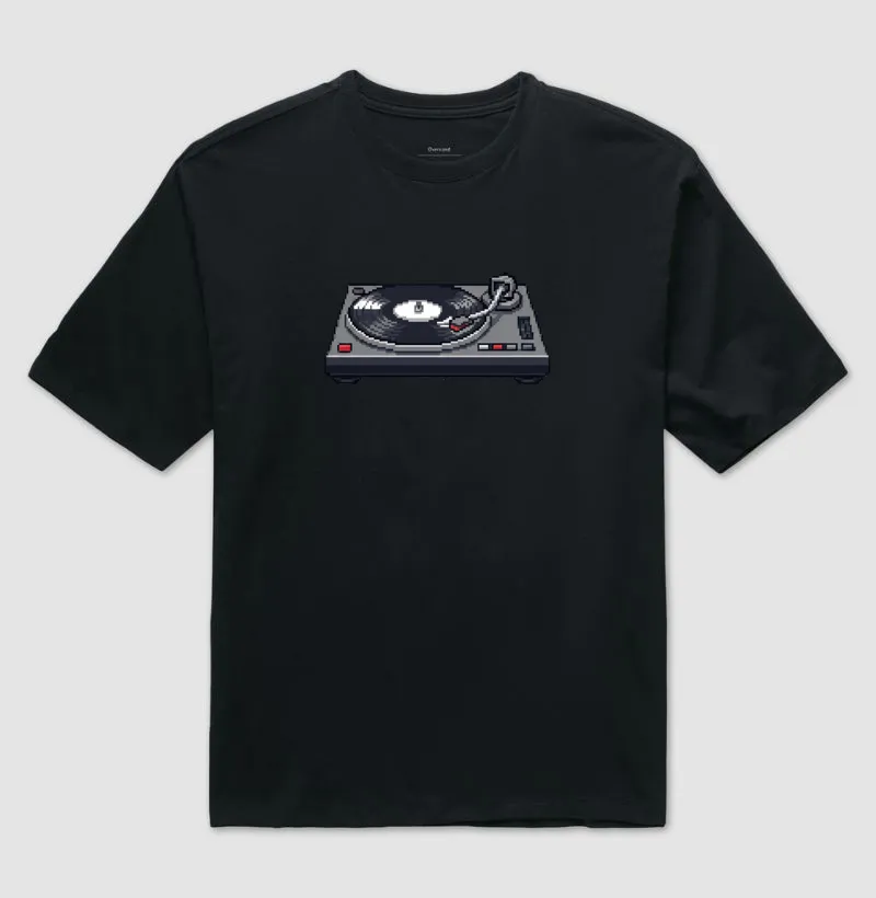 Camiseta Oversized Toca Disco Reset8Bit