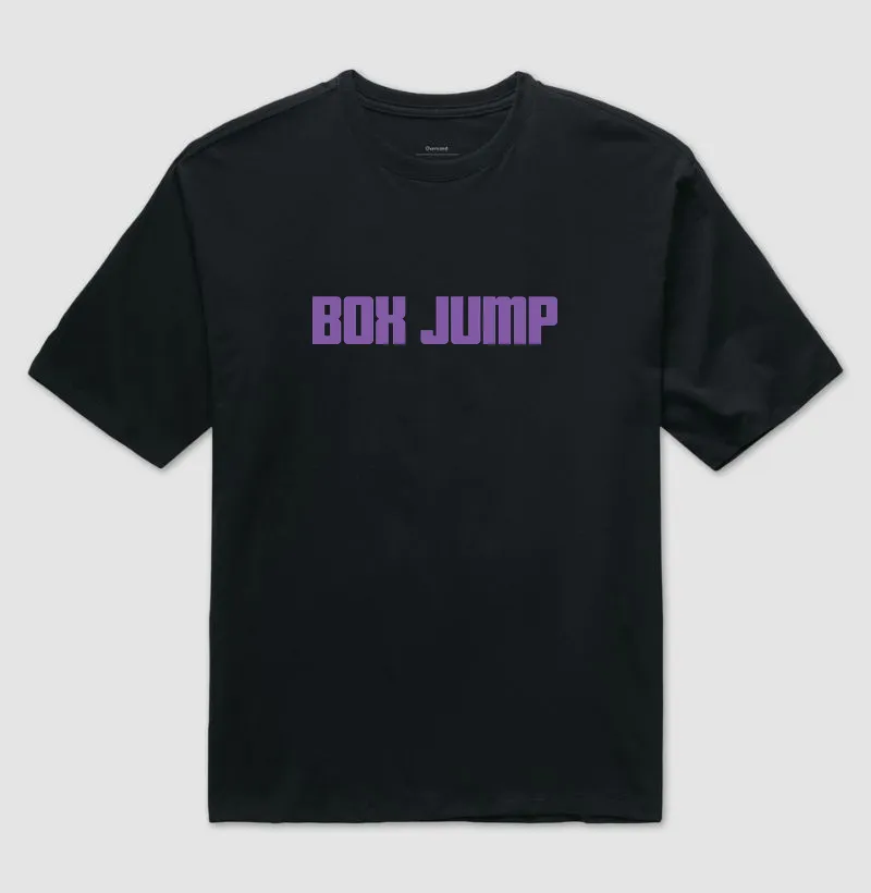 Camiseta Oversized Box Jump - lilás 