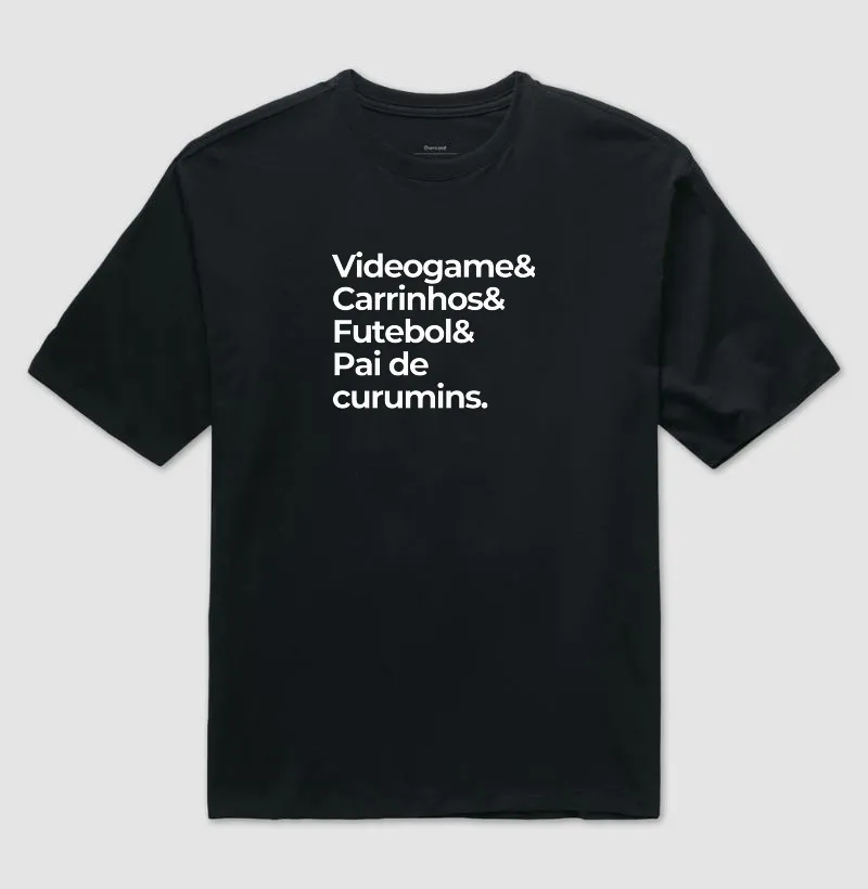 Videogame, carrinhos, futebol, pai de curumins