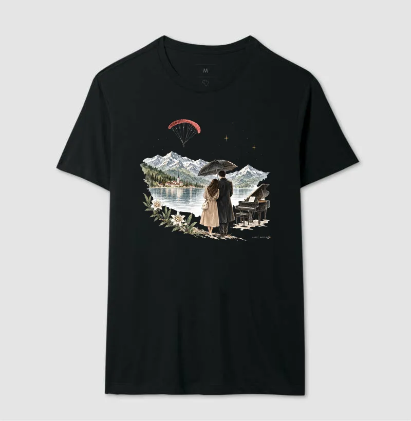 Camiseta Parapente, Piano e Suíça - Imagem 5