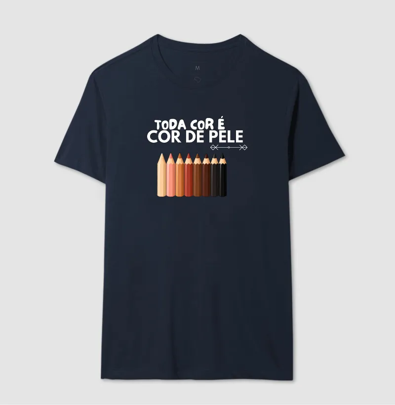 Camiseta Toda Cor é Cor de Pele — Lápis - Imagem 9