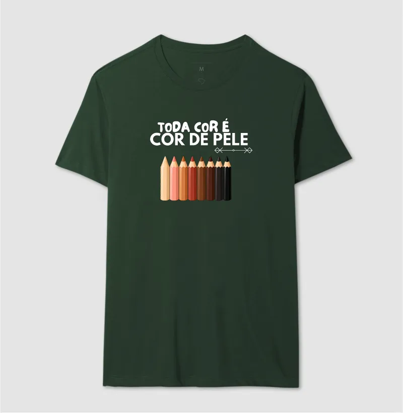 Camiseta Toda Cor é Cor de Pele — Lápis - Imagem 15