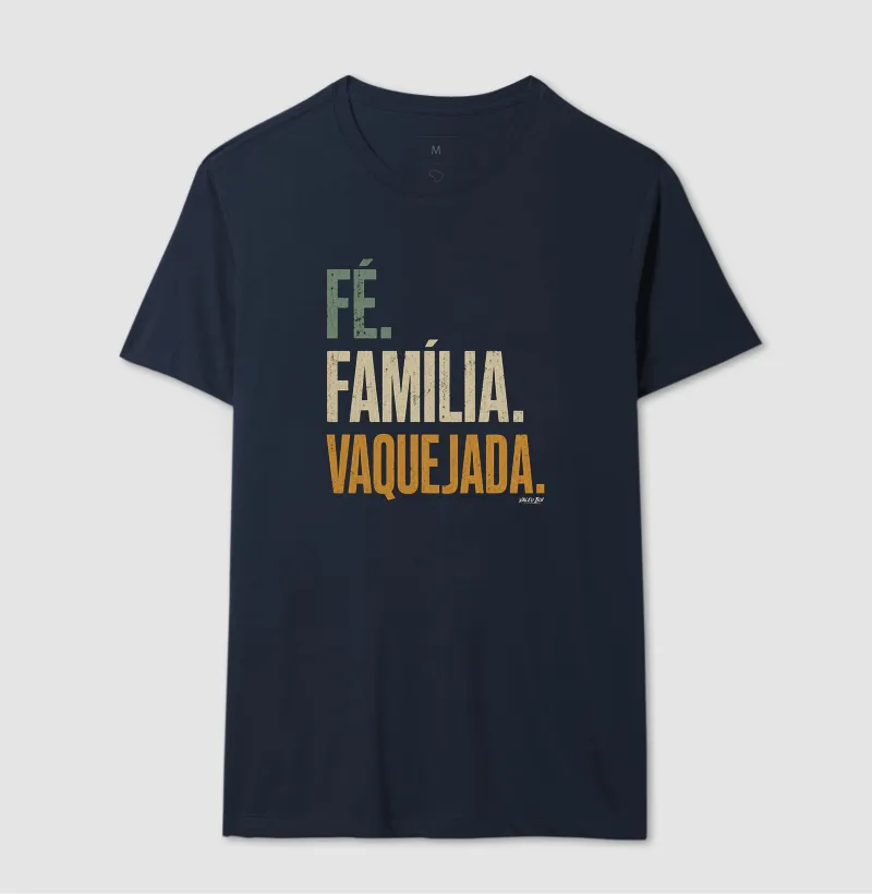 Camisa Algodão - Fé. Família. Vaquejada. - Imagem 7