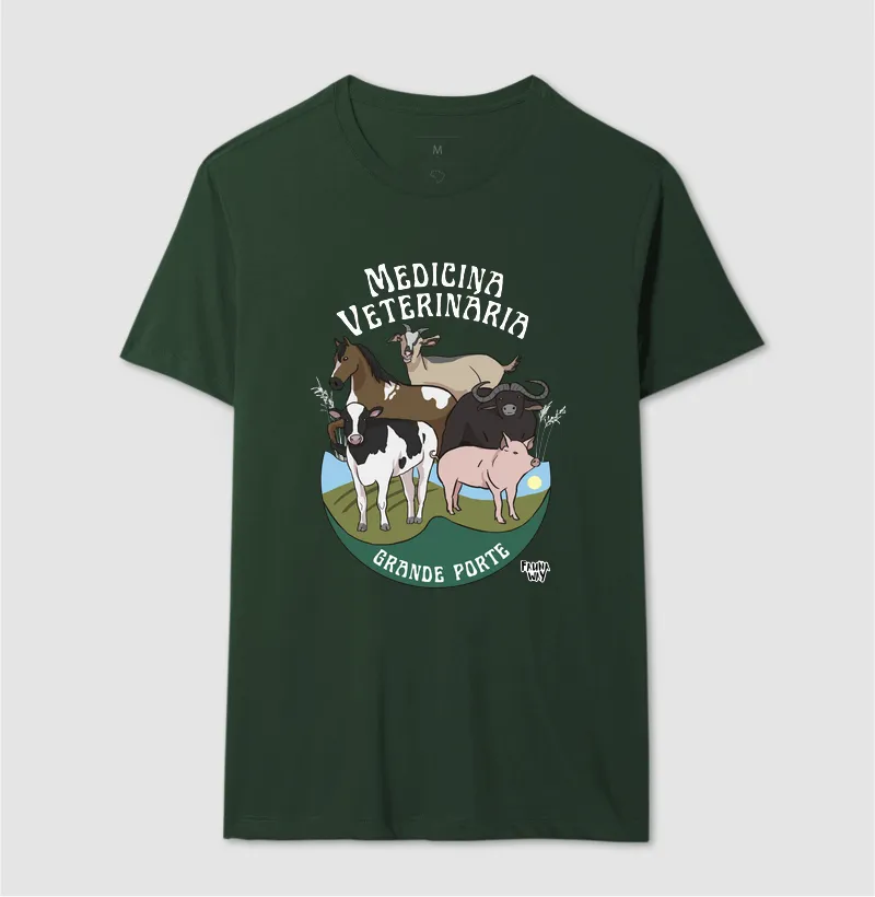 Camiseta Medicina Veterinária Grande Porte Animais do Campo Algodão - Fauna Way - Imagem 12