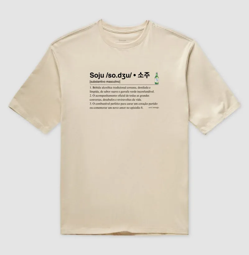 Camiseta Soju definição de dicionário - Camiseta Oversized