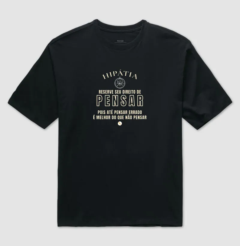 Camiseta Tipográfica Hipátia | Direito de Pensar - Imagem 5