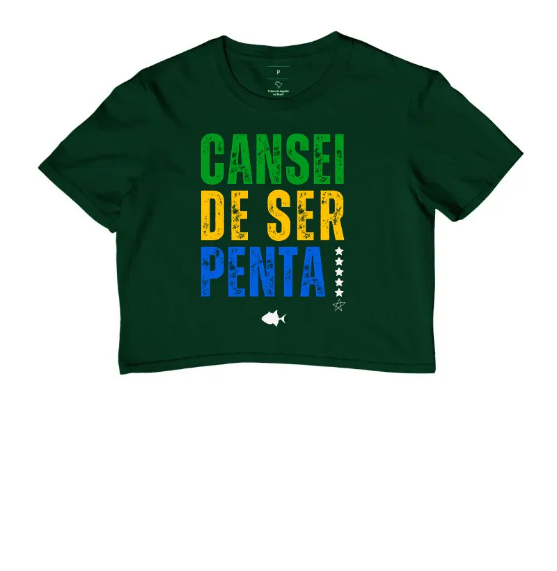 Cansei de ser Penta Colorido - Cropped - #28802