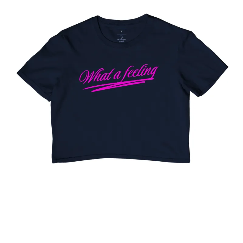 Camiseta Cropped - What a feeling - Imagem 5