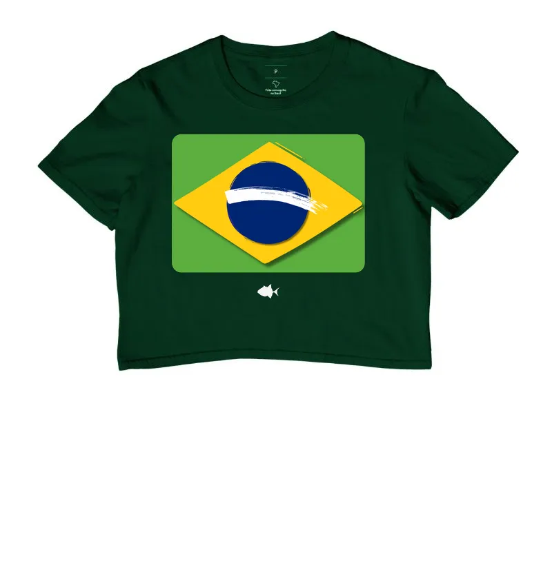 Bandeira Flat Brasil Mega - Cropped - #28818