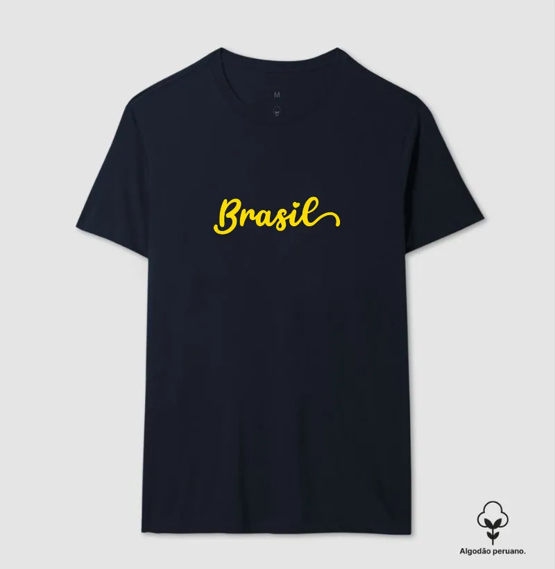 Brasil cursiva amarelo