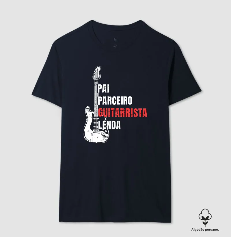 Pai Guitarrista - Camiseta Algodão Peruano